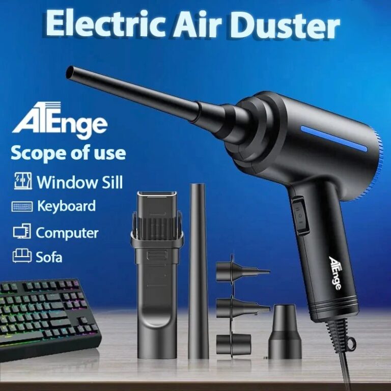 Spolverino elettrico da 500 W, ventilatore dell'aria sostituisce lo spruzzo d'aria in scatola per la pulizia della tastiera del computer PC Spolverino per bombole d'aria compressa