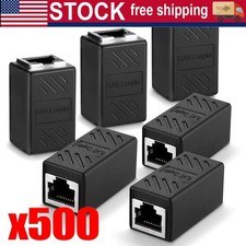 Lotto adattatore cavo di rete Ethernet LAN accoppiatore in linea RJ45 Cat7 Cat6 Cat5e Cat5