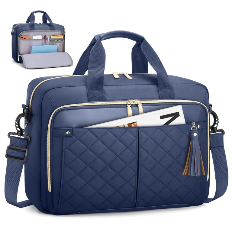 RAINSMORE Borsa Porta pc 15,6 pollici Borsa Lavoro Donna Impermeabile | Borsa Computer Grande Borsa Porta Documenti Donna Borsa Messenger Insegnante per Ufficio Università Scuola…