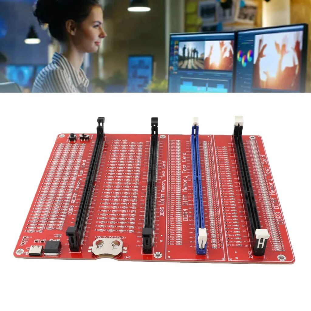 Tester di memoria RAM 4 in 1 per computer desktop DDR3 DDR4 DDR5 UDMM DDR5 RDIMM con luce diagnostica