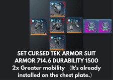 CURSED TEK ARMATURA TUTA ARMATURA 714,6 DURATA 1500 + 2x mobile tratto maggiore