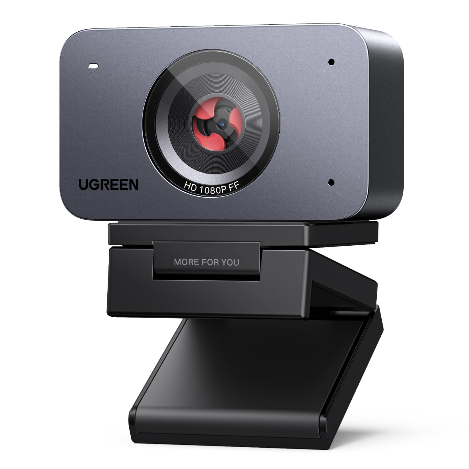 UGREEN FineCam 1080P Webcam 60FPS Full HD USB A C PC Camera Fuoco Fisso | Doppio Microfono Face AE Commutazione Verticale Orizzontale per Windows MacOS Linux Youtube Skype Appel Z…