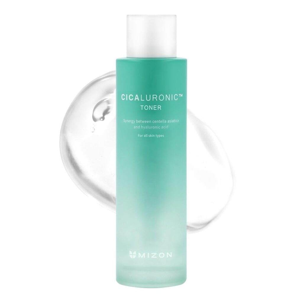 MIZON tónico facial con complejo Cicalurónico, centella asiática, ácido hialurónico, cuidado antiarrugas (150ml) Cicaluronic Toner