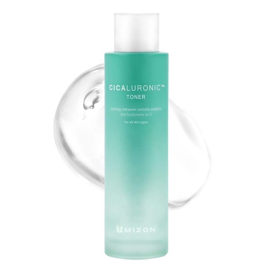 MIZON tónico facial con complejo Cicalurónico, centella asiática, ácido hialurónico, cuidado antiarrugas (150ml) Cicaluronic Toner