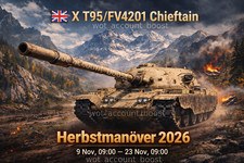 Clan War / Event / Manovre 2026 / Campagna / WOT / T95/FV4201 Chieftain e 5 P