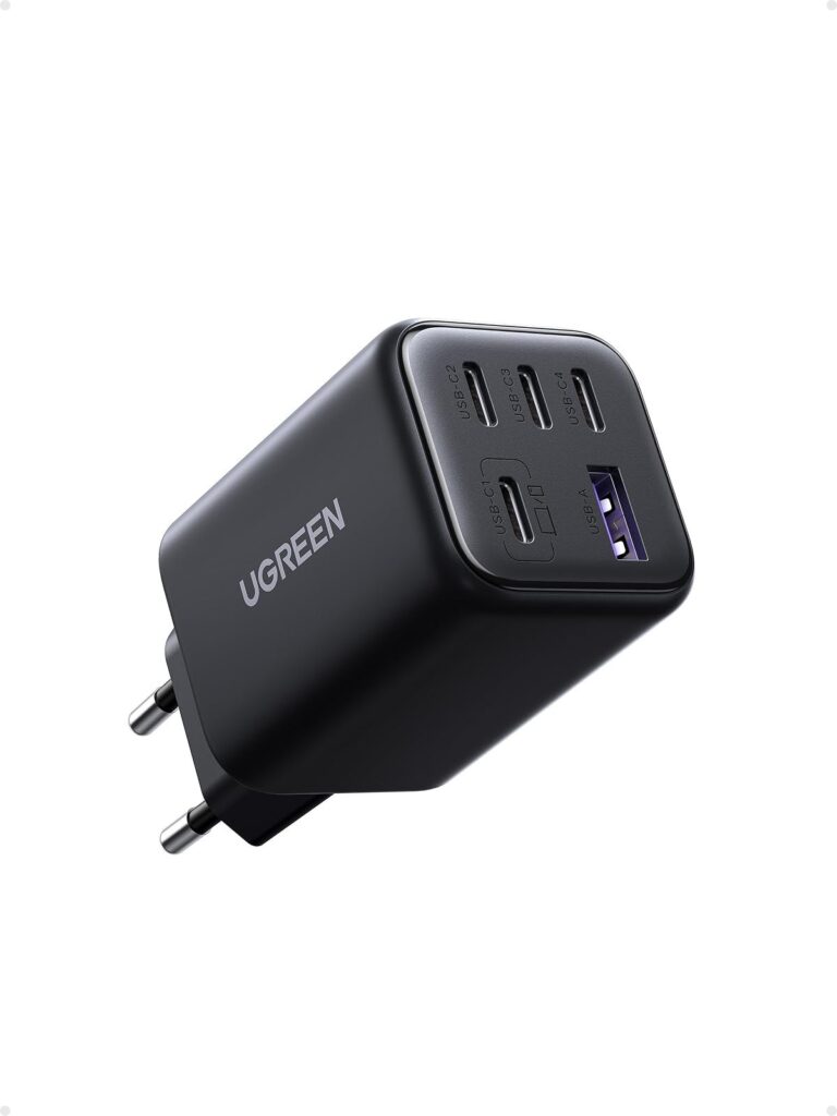 UGREEN 45W Caricatore USB C Ricarica Rapida 5 Porte GaN Spina da Parete | Compatibile con iPhone 18 Pro Max 17 Air 16 15 Plus Pixel 10 9 Pro 7a Galaxy S26 S25 S24 Ultra A57 A76 iP…