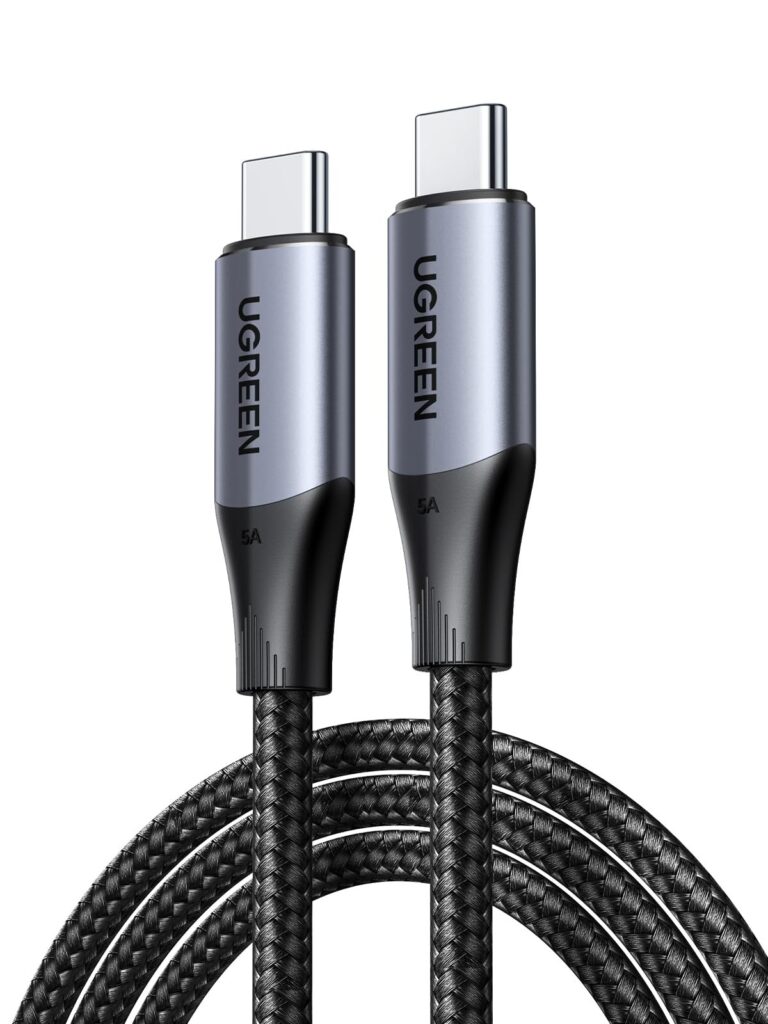 UGREEN Cavo USB3.2 10Gbps Video 4K@60Hz Ricarica Rapida 240W (1M) | Type C Nylon Intrecciato, Compatible con iPhone 18 Pro Max/17/16/15, iPad, Galaxy S26/S25/S24, Pixel 10/9,ecc.