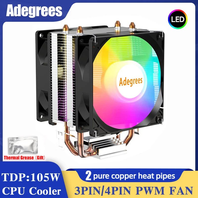 CPU Air Cooler X79 X99 3Pin/4Pin PWM Ventola di raffreddamento del processore per Intel LGA 1366 1151 1155 1200 1700 2011 AMD AM3 AM4 AM5