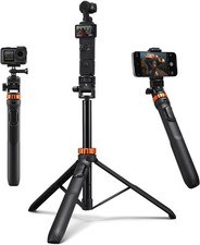 K&F CONCEPT 175 cm selfie stick treppiede luminoso per fotocamera cellulare action camera