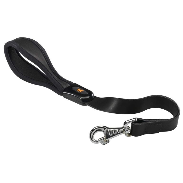 Ferplast Guinzaglio per Cani Guinzaglio corto pelle maniglia imbottita cani cane GIOTTO BLACK GM