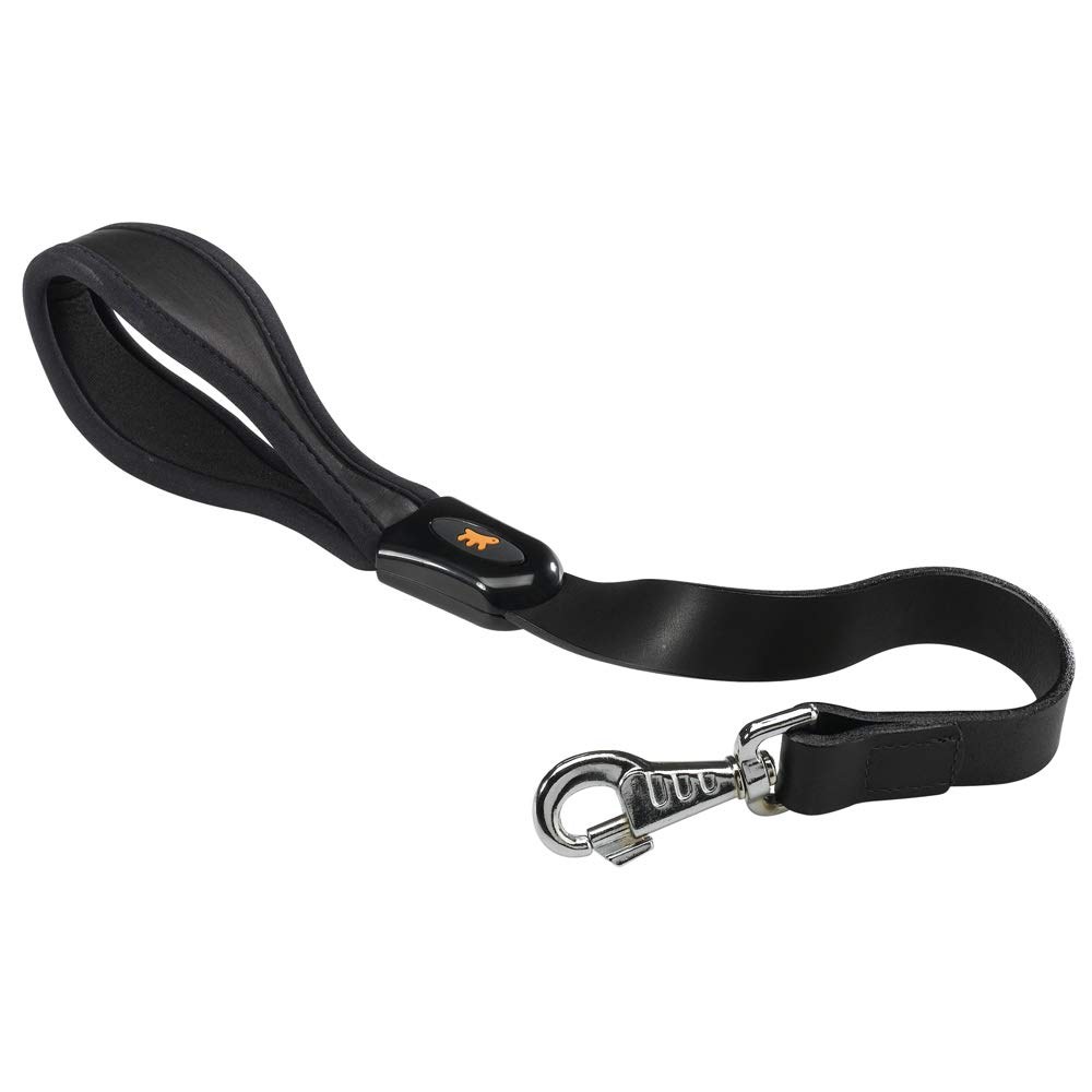 Ferplast Guinzaglio per Cani Guinzaglio corto pelle maniglia imbottita cani cane GIOTTO BLACK GM