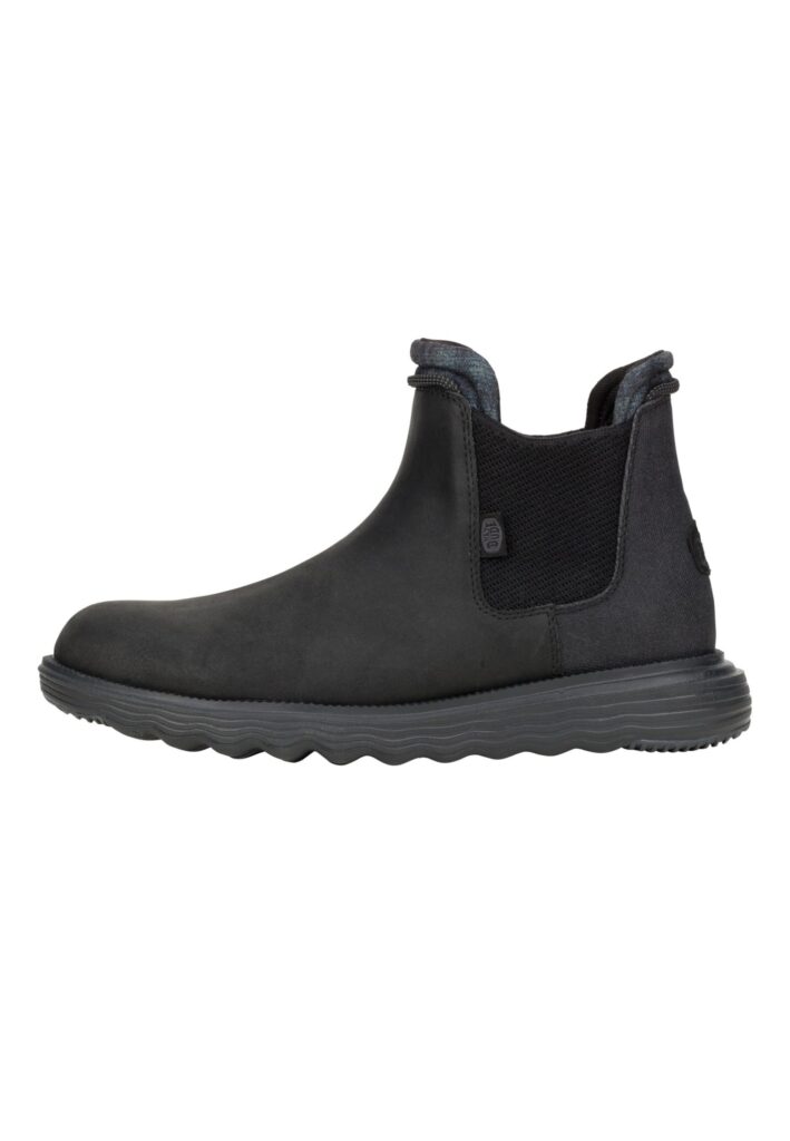 HEYDUDE Branson Classic, Scarpe Uomo Slip-On Stivaletti | Tomaia in pelle impermeabile stile Chelsea senza lacci, suola in schiuma e suola di trazione con cuscinetto in gomma
