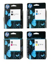 HP 11 TESTINA ORIGINALE NERO MAGENTA CIANO GIALLO C4810A C4812A C4811A C4813A