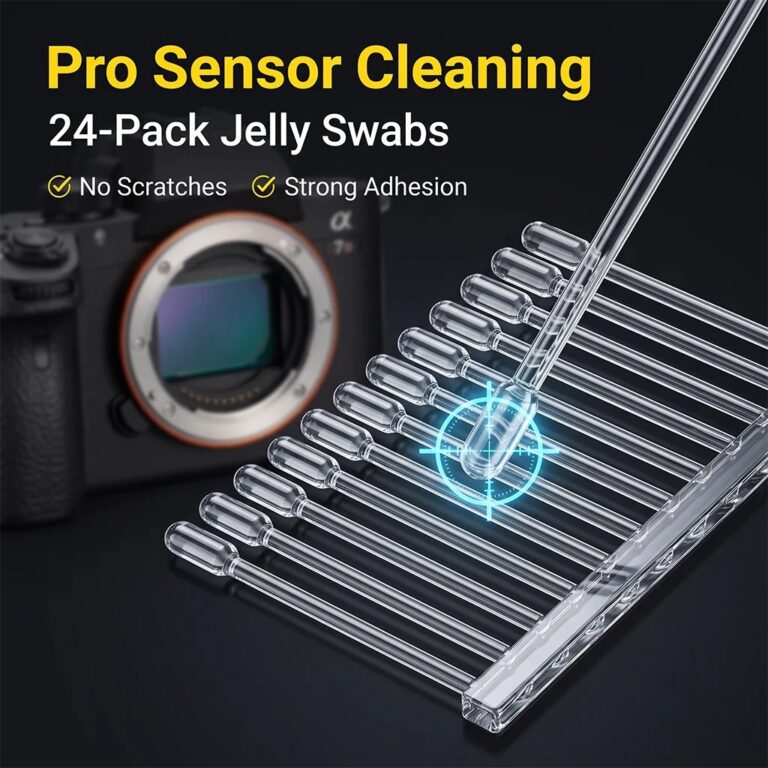 MIRAVEXL Confezione da 24 Bastoncini Detergenti Portatili in Gel Multiuso per Sensore Fotocamera, Lenti e Schermi Elettronici