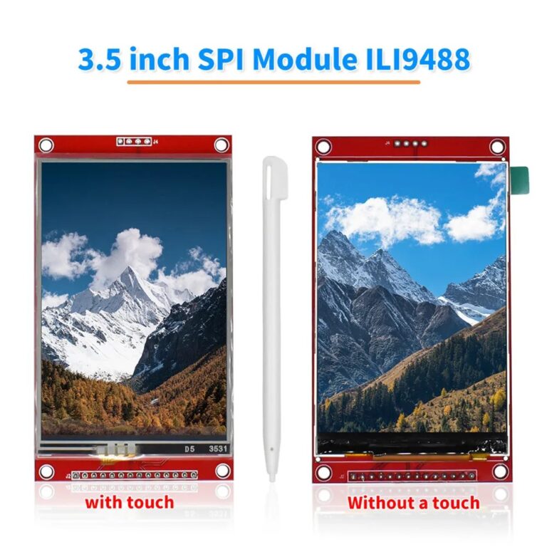Modulo LCD TFT da 3.5 pollici con Touch Panel ILI9488 Driver 320x480 interfaccia seriale porta SPI (9 IO) Touch ic XPT2046 per ard stm32
