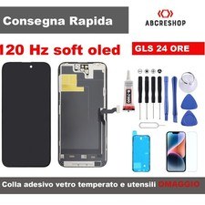 DISPLAY APPLE IPHONE 14 PRO MAX 120 HZ SOFT OLED SCHERMO PARI ORIGINALE FRAME