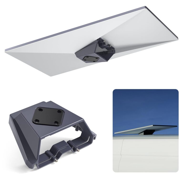 XLTTYWL® Supporto da Tetto Inclinato 8° per Starlink Gen 3/4/V4 | Per Gen 3/4/4X & V4, Inclinazione 8°, Senza attrezzi, Alluminio antiruggine, Ideale Camper, Barca, Furgone & Port…