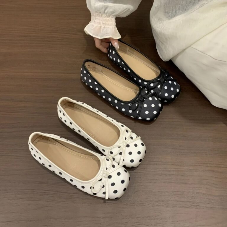 Scarpe da Donna Eleganti Primaverili e Autunnali con Farfalla Quadrata, Tacco Basso Sexy, Comode e alla Moda, Nuove e Best Seller