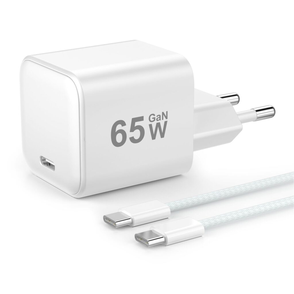 YISH 65W Caricatore USB C Rapido - GaN PD3.0 Caricabatterie USB C Alimentatore Presa Compatibile con iPhone 18 17 16 Galaxy S26 S25 MacBook Carica Batterie Cellulare Tipo C Spina,…