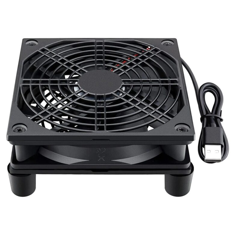 Router Ventola di raffreddamento FAI DA TE PC Cooler TV Box Wireless Silenzioso Silenzioso DC 5V Alimentazione USB Ventola da 120mm 12CM W/viti Rete protettiva