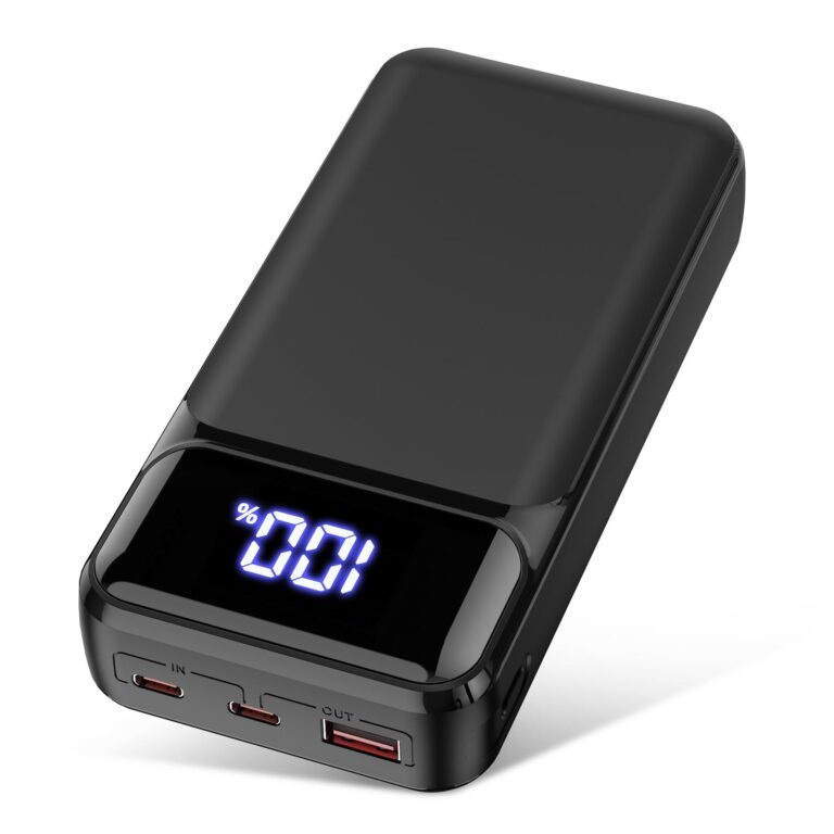 Power Bank 24000mAh con 3 Uscite e 2 Ingressi Ricarica Rapida 22.5W Caricabatterie Portatile con USB C,Carica Batterie Portatile per Cellulare con Torcia, Powerbank Potente per ip…