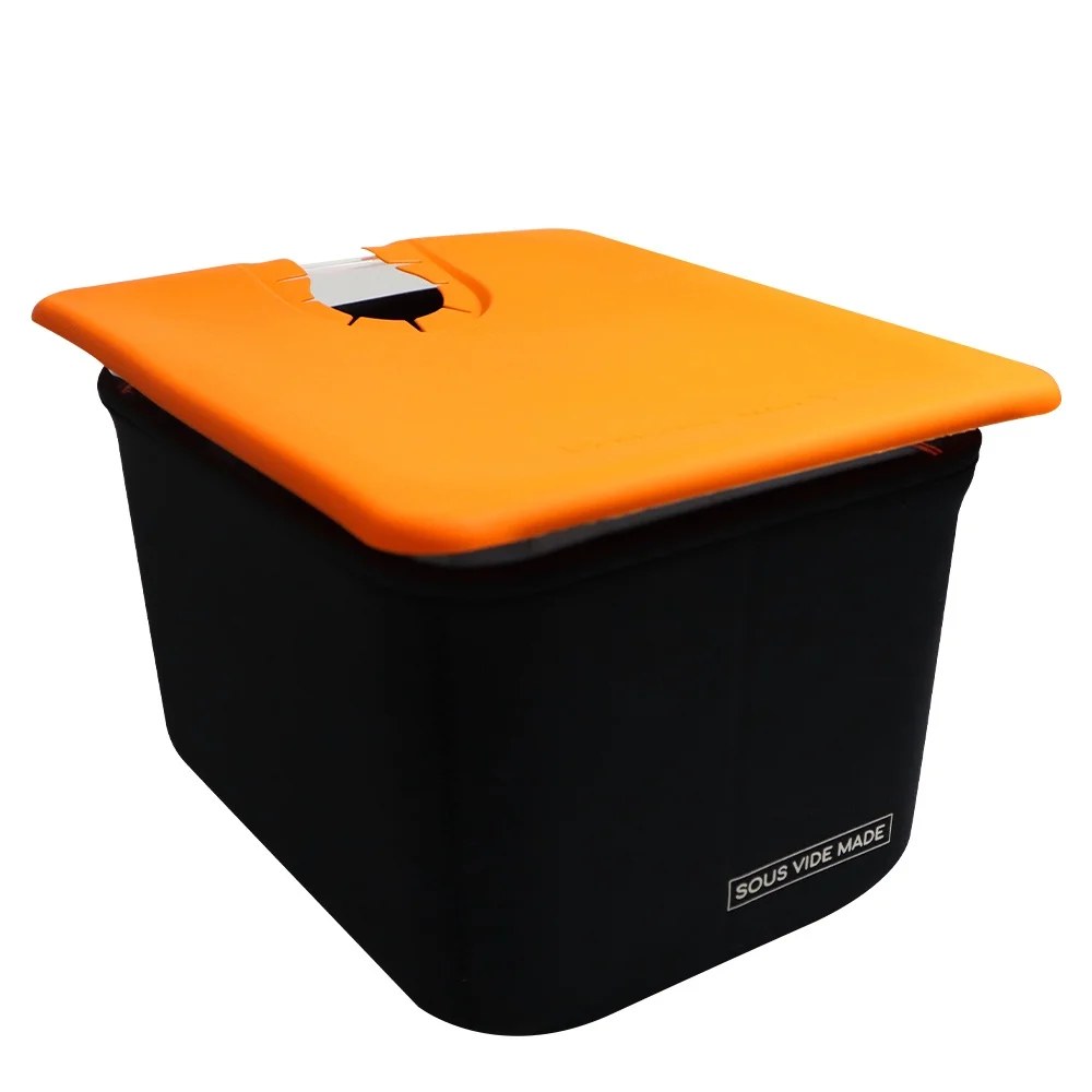 Contenitore Sous Vide multifunzionale da 11 litri con coperchio pieghevole in silicone, compatibile con tutte le fornelli Sous Vide