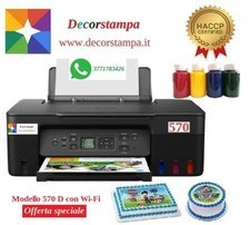 STAMPANTE ALIMENTARE PER CIALDE PASTICCERIA RICARICABILE SENZA CARTUCCE Mod.570D