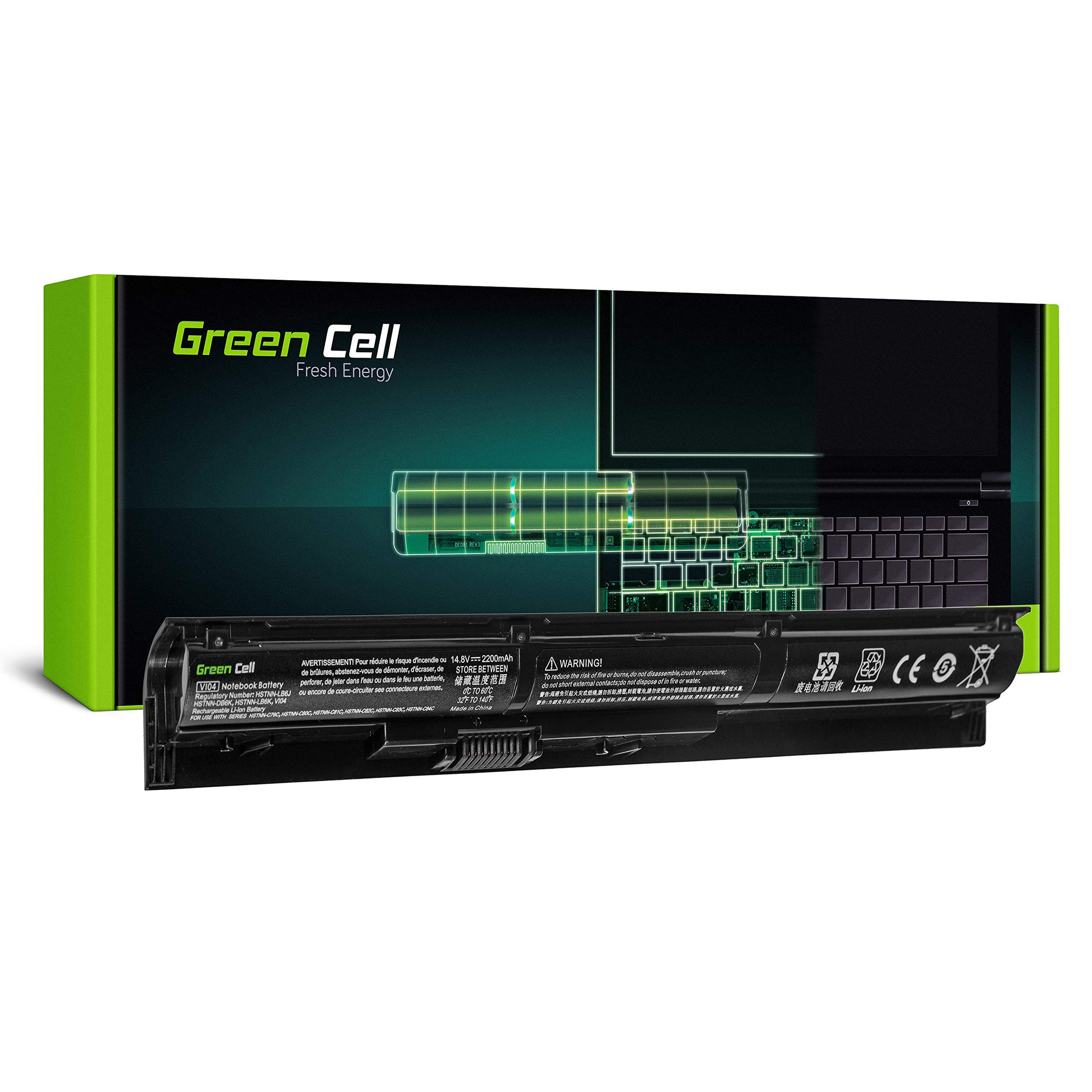 Green Cell Batteria per VI04 VI04XL V104 756743-001 756745-001 HSTNN-DB6K per HP ProBook 450 455 440 445 Envy 15-K 15-K202NL 17-K 17-K112NL Pavilion 15-P 15-P144NL 17-F 17-F225N