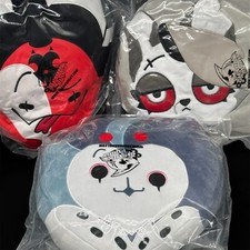 HELLUVA BOSS - Stolas + Blitz + Loona HEAD Pillow Bundle + 3 BONUS PINS