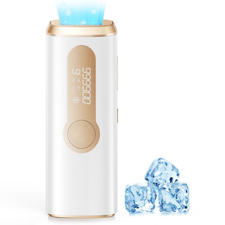 Haarlosy Epilatore Luce Pulsata con Funzione di Raffreddamento 5℃ GLY08 | 3in1 HR&SC&RA IPL Epilatore Laser per Donna e Uomo, 9 Livelli di Energia Regolabile Adatto a Corpo, Viso,…