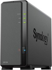 Synology DiskStation DS124 NAS Server Desktop 1 Alloggiamento CPU Quadcore Nero