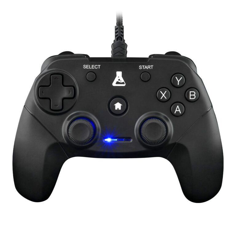 THE G-LAB K-Pad Thorium Controller di Gioco PC e Ps3 USB con Cavo - Vibrazione Integrata, Gamepad Game Controller con Cavo Elettrico - Joystick per PC Windows 10-11, Ps3, Android…