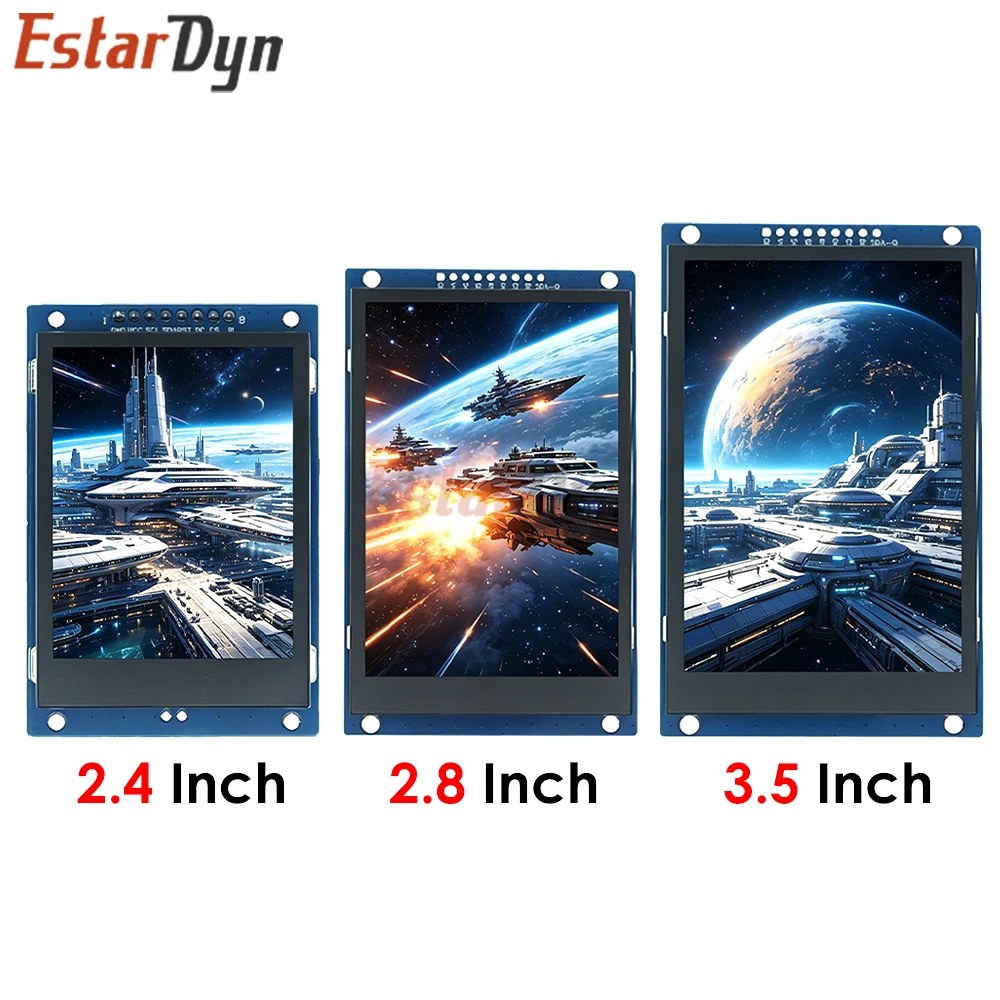 Display LCD TFT Estardyn da 2.4/2.8/3.5 Pollici, Modulo SPI 240x320/320x480 ST7789V/ST7796S per