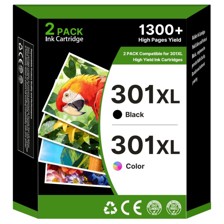301XL Sostituzione per Cartucce HP 301 Nero e Colore per Envy 4500 2-Pack | 301 XL con chip, Sostituzione per Cartucce HP Envy 5530 5532 Deskjet 2540 2510 1510 2050 2050a 3050a Of…