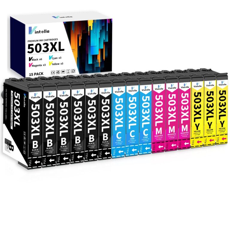 Vintella 503xl Cartucce Multipack Sostituzione per Epson 503xl Multipack per Expression Home XP-5200 XP-5205 XP5200 XP5205, Workforce WF-2960 WF-2965 WF2960 WF2965 WF-2960DWF WF-2…