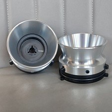 2 adattatori hub NAB argento 10,5 1/4 pollici per registratore a nastro Pioneer Reel to Reel