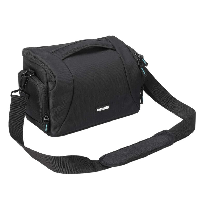Bodyguard Easy SLR XL Custodia grande per fotocamere reflex - Nero | Spazio per corpo e 3 obiettivi; Canon EOS 70D, 77D, 80D, 200D, 1300D, 2000D, 4000D, 700D, 750D, 760D, 800D