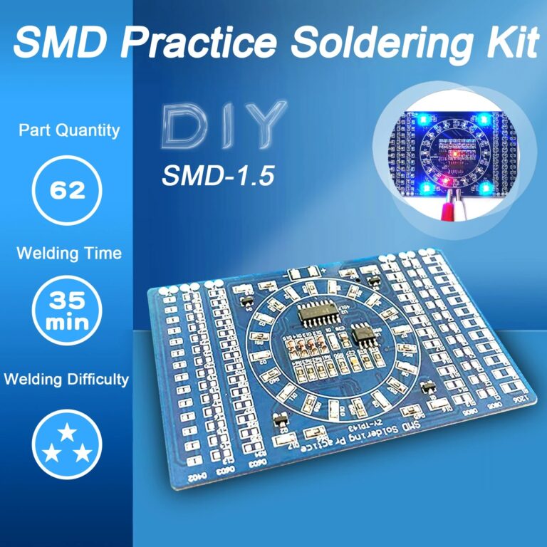 Pratiche di saldatura Circuiti SMD Elettronica LED Componenti SMT Kit PCB fai-da-te Strumenti di progetto Kit di saldatura di base