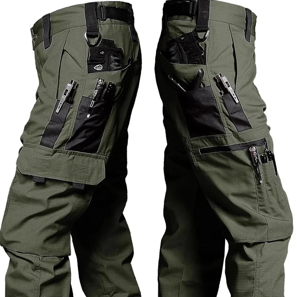Pantaloni Tattici da Uomo Impermeabili, Pantaloni da Combattimento, Pantaloni Cargo Multitasca Resistenti all'Usura per Attività all'Aperto