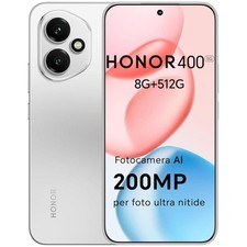 Honor 400 5G Grigio 512GB Memoria 8GB Ram Display 6.55" 200 Mpx Meteor Silver