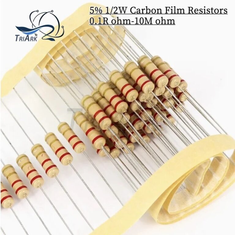 50PCS 1/2W 5% 0.1R ~ 10M Resistori a film di carbonio 100R 220R 1K 1.5K 2.2K 3K 4.7K 10K 22K 47K 100K 1M 100 220 2K 4K7 Ohm Resistenza