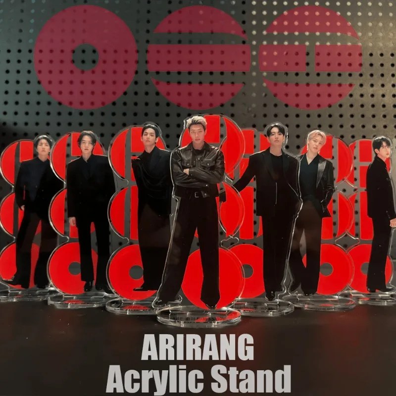 Standee ARIRANG, 0T7, BTSStand, Merchandising per fan ARIRANG, RM, JHOPE, SUGA, JKOOK, JIN, JIMIN, Standee in acrilico piatto