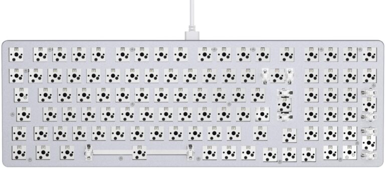 GLORIOUS Gaming GMMK 2 Full Size (96%) Barebones (endast chassi) – Chassi till mekaniskt gamingtangentbord, egen full storlek (96%), aluminium, anpassningsbart, RGB, Internationel…