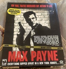 Max Payne PC CD-Rom Big Box w/ MOUSE PAD CIB 2001