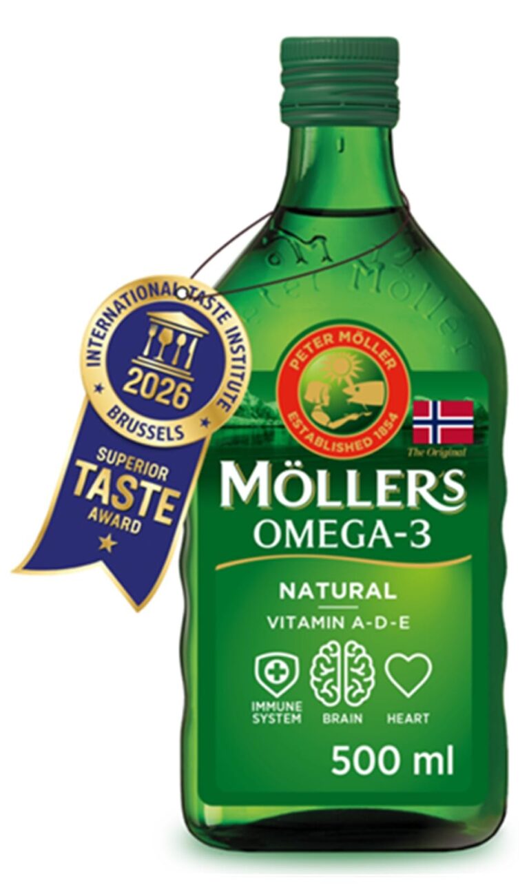Moller’s ® | Olio di fegato di merluzzo Omega 3 | Integratori alimentari di omega-3 con EPA, DHA, vitamine A, D ed E | Superior Taste Award | Marchio esistente da 166 anni | Neutr…