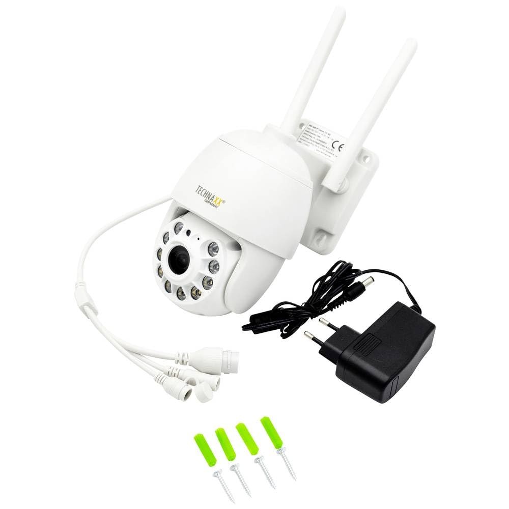 Videocamera Dome 3MP WiFi PT TX-192- Videocamera di sicurezza per esterni FullHD Wifi con APP - Rilevamento del movimento, funzione di allarme, protezione IP66, visione notturna,…