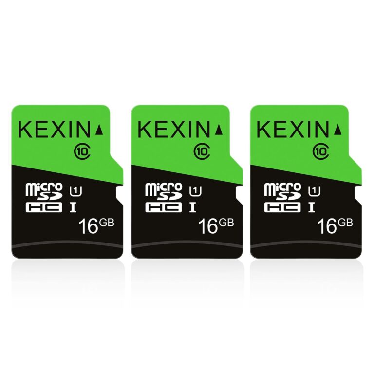 KEXIN Micro SD 16GB Set da 3, Scheda Micro SD 16 GB con Adattatore SD, Scheda di Memoria Micro SDHC, U1, C10, Micro SD Card Confezione da 3