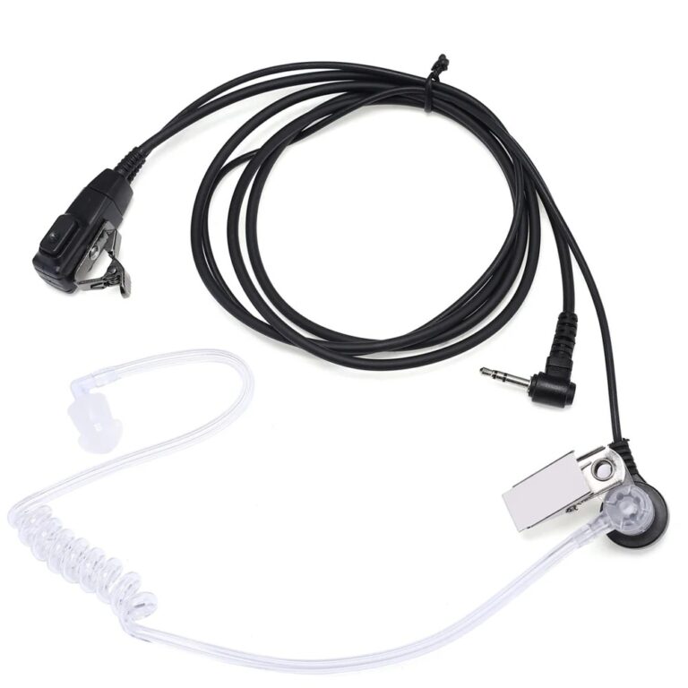 1pin 2.5mm FBI Covert Tubo Acustico Auricolare per Motorola Radio XT180 TKLR T92 H2O T82 T80 T62 HYT TC320 TC1600 TC1688