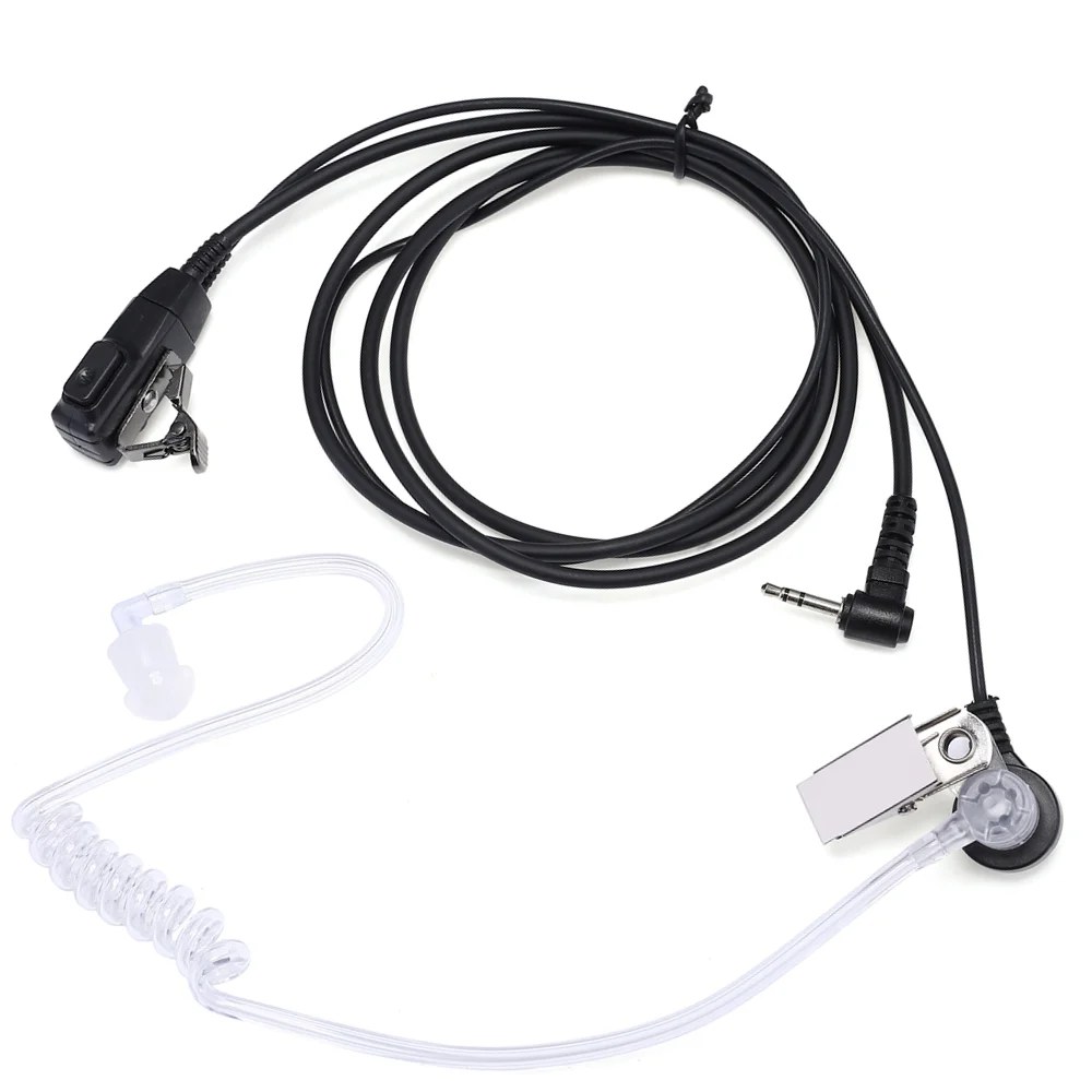1pin 2.5mm FBI Covert Tubo Acustico Auricolare per Motorola Radio XT180 TKLR T92 H2O T82 T80 T62 HYT TC320 TC1600 TC1688