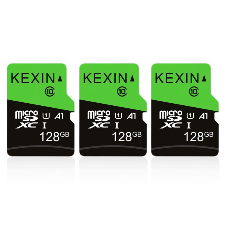 KEXIN Micro SD 128GB 3 Pezzi, Scheda Micro SD 128 GB, Scheda di Memoria microSDXC con Adattatore SD, A1, U3, C10, V30, Micro SD Card Confezione da 3